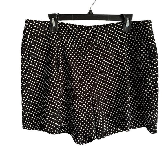 Ann Taylor Pants - ANN TAYLOR Black Polka‎ Dot Ladies Casual Dress Shorts, 14